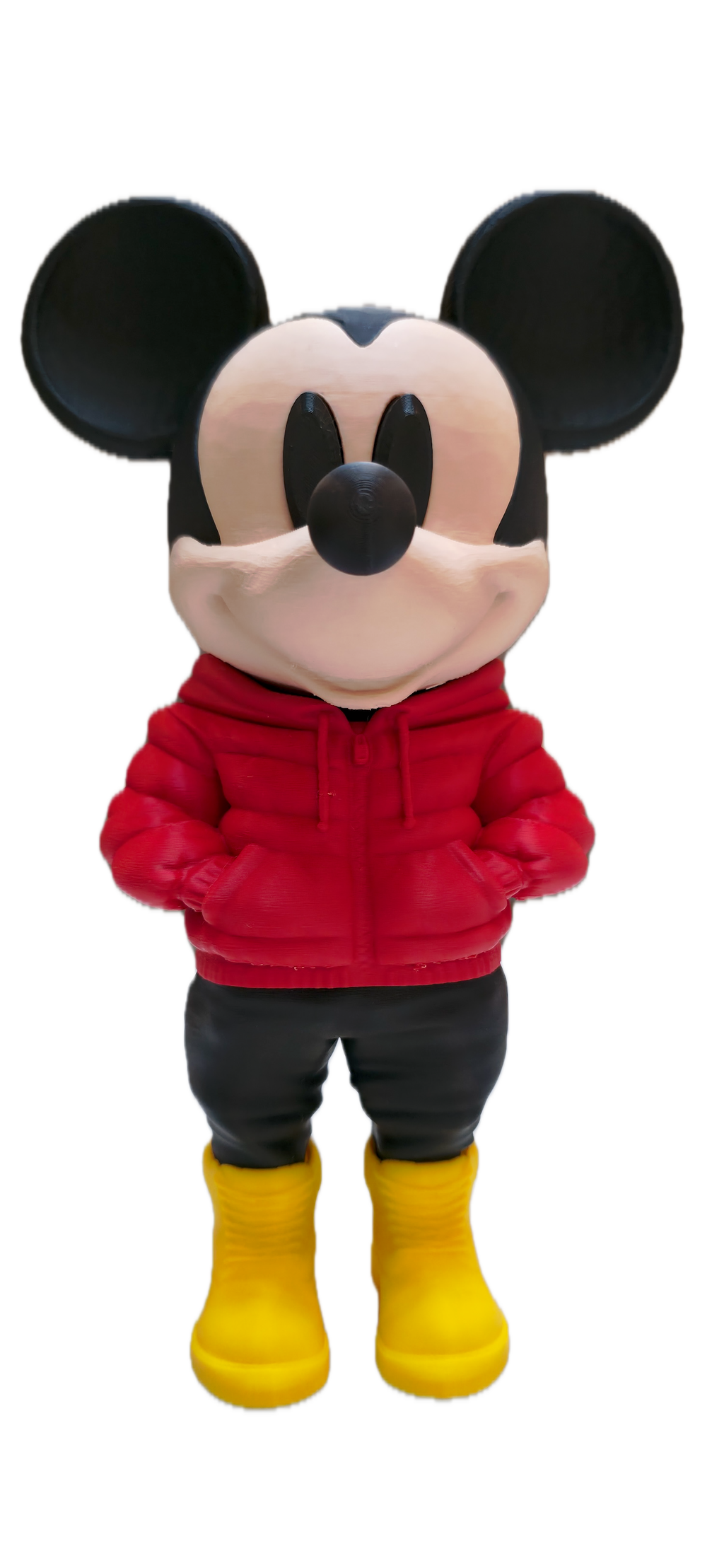 Urban Mickey Street Style 3D Figure – Red Hoodie Edition