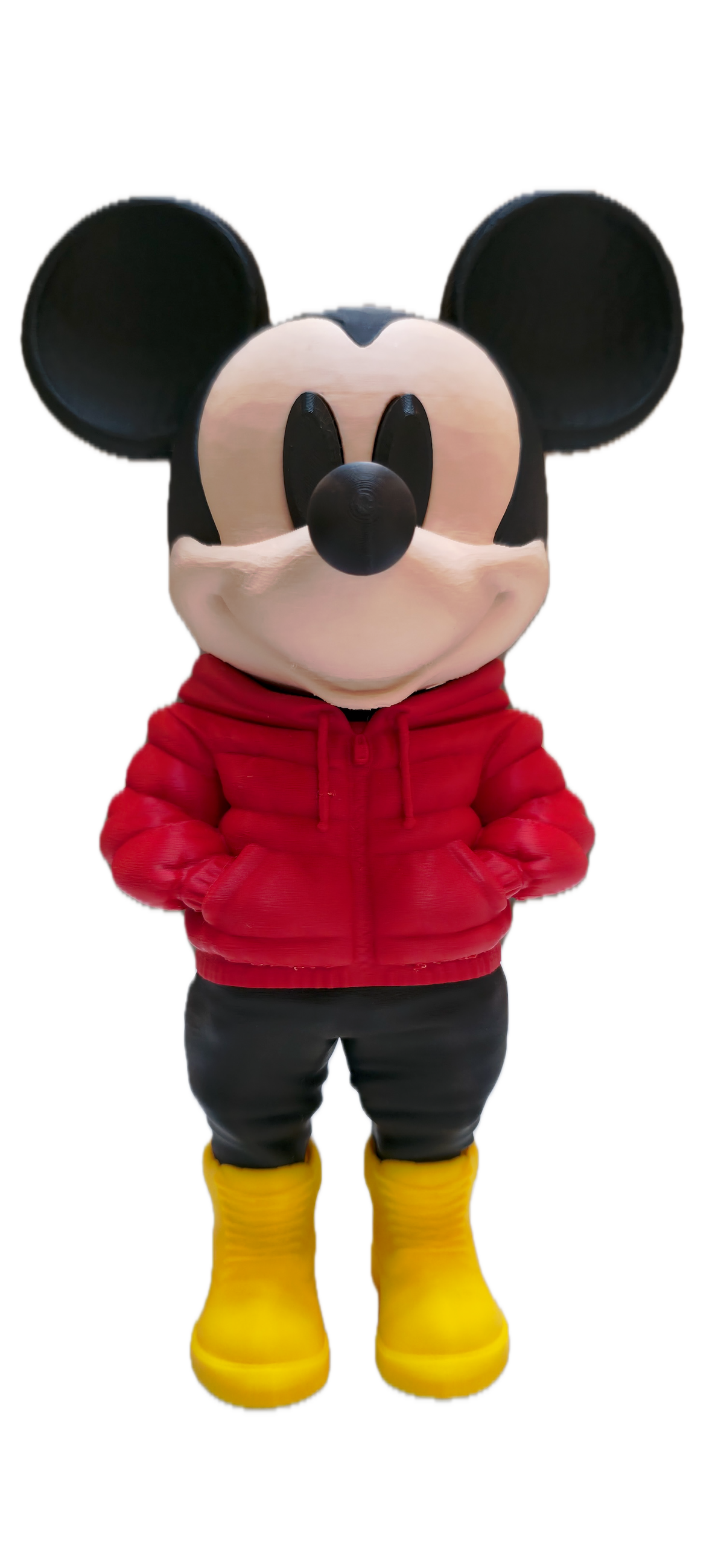 Urban Mickey Street Style 3D Figure – Red Hoodie Edition