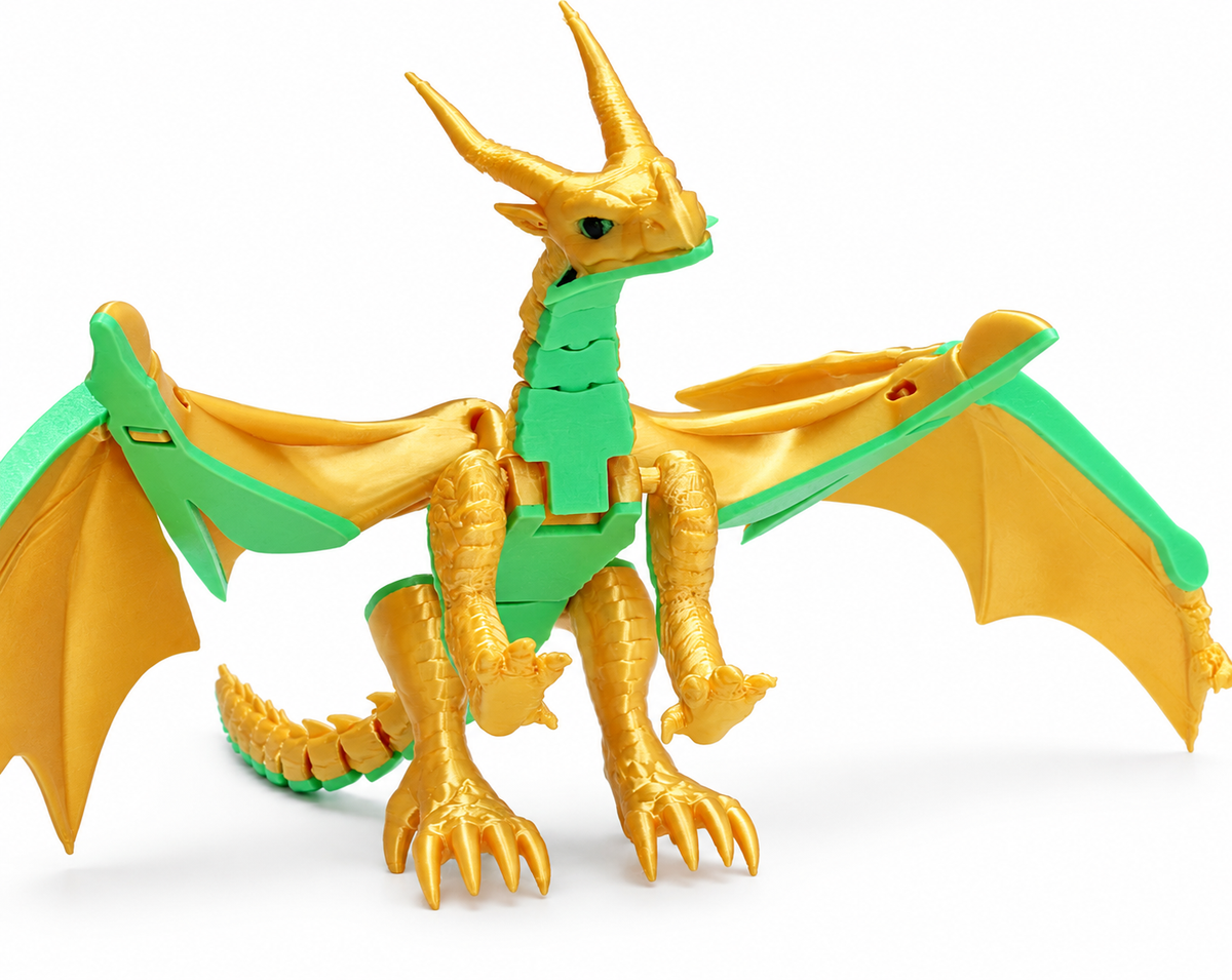 Zillawing Dragon - 3D Printed Articulated Figure