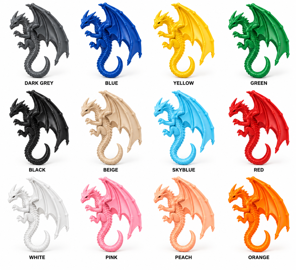 Golden Clinger Dragon – 3D Printed Monitor & Shelf Figure