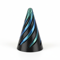 Spiral Cone Fidget - side view, white background