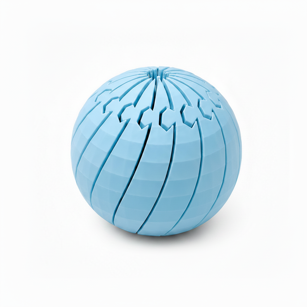 Sky Blue Ball Fidget (side)