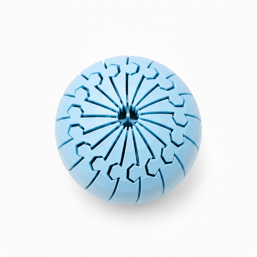 Sky Blue Ball Fidget - Top View 1:1
