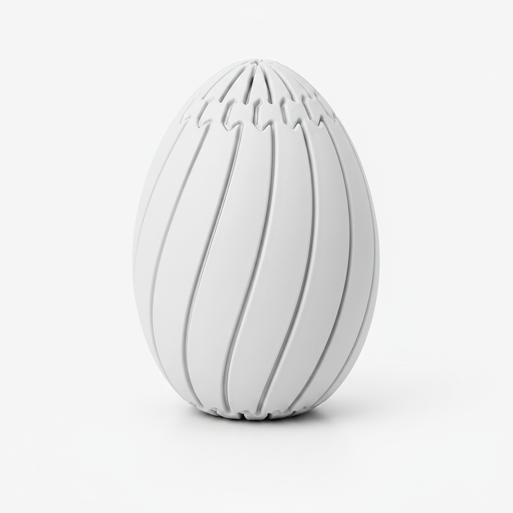 White Egg Fidget Toy